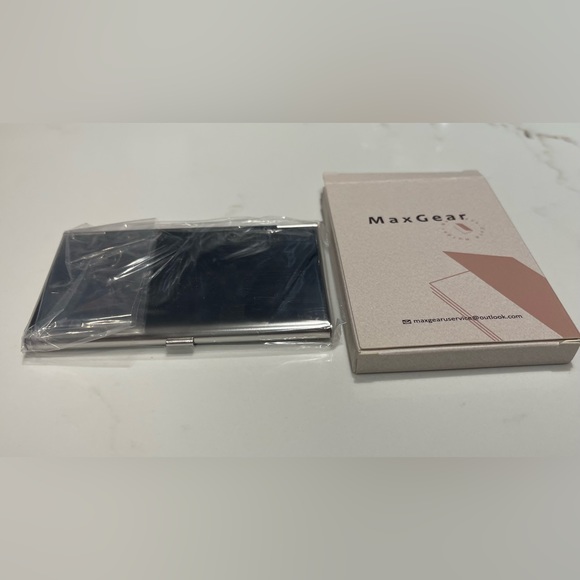 Stainless Steel Business Card Holder. Great professional business appearance.NEW - Picture 6 of 6